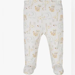 Newborn footed pant and cap